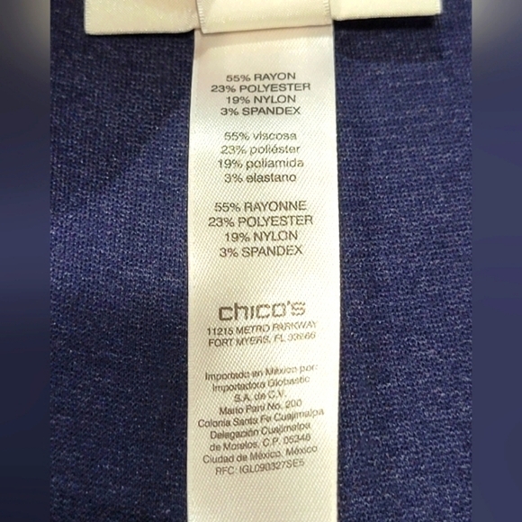 Chicos Pull On Ankle Pants Size 0 Womens Black Stretch Elastic Waist Pockets - Picture 6 of 7